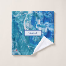 Aquamarines Weiß Abstrakt 