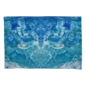 Aquamarines weißes Pillowcase-Set Kissenbezug (Vorderseite-Links)