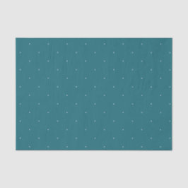Aquamarines weißes Punkt-Muster Seidenpapier