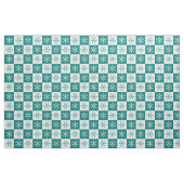 Aquamarines weißes Schneeflockenmuster Stoff (Fat Quarter (45,7 x 55,9 cm))