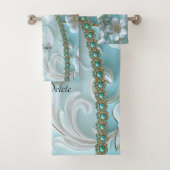 Aquamarines weißes Set (Insitu)