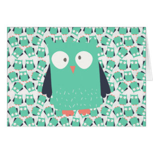 Aquamarines Whimsisches Owl