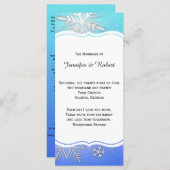 Aquamarines Winter-Hochzeitsprogramm für Schneeflo Programm (Vorne/Hinten)