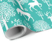 Aquamarines Wrapping Paper von Aqua Geschenkpapier (Rolleneckpunkt)