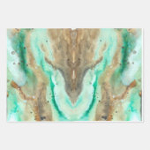 Aquamarines Wrapping-Papier-Flachblatt-Set von 3 Geschenkpapier Set (Vorderseite)