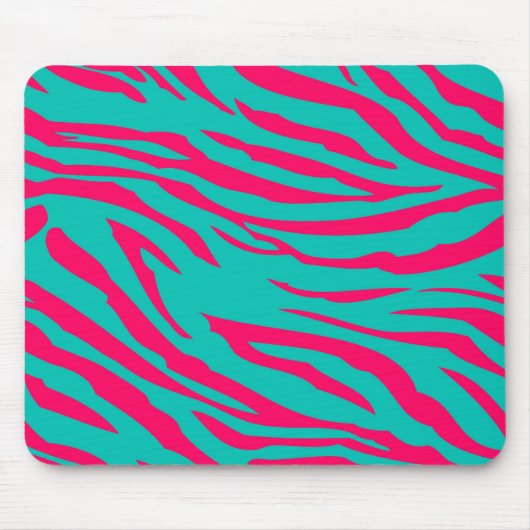 Aquamarines Zebra-Zebra-Print, Personalisiert Mous Mousepad (Vorne)