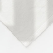 Aquamarines Zickzack Monogramm Fleece-Blankon Fleecedecke (Ecke)