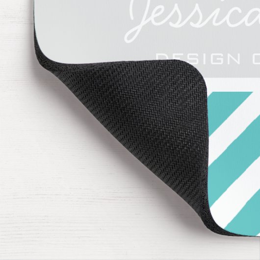 Aquamarines Zickzack Mousepad | TBM (Ecke)