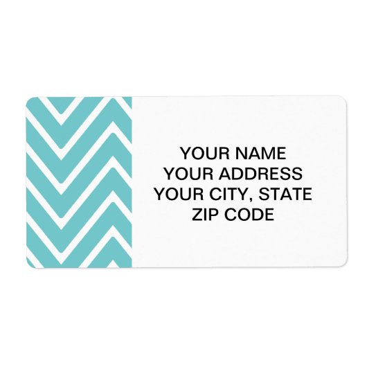 Aquamarines Zickzack Muster 2 (Vorne)