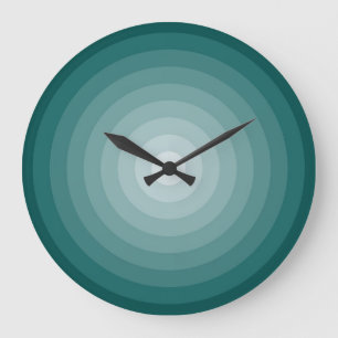 Aquamarines Ziel große Wall-Uhr von Janz Wanduhr