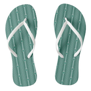 Aquamarines Ziermuster Badesandalen