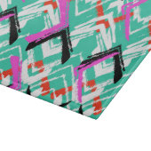 Aquamarines Zig-Zag-Muster Schneidebrett (Ecke)