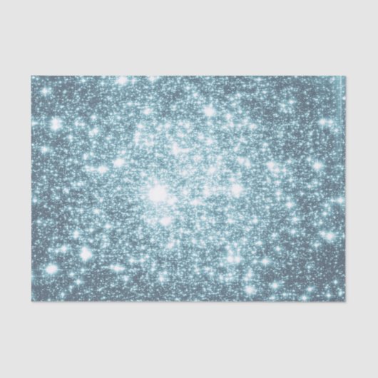 Aquamarines Zinnpapier Seidenpapier (Vorderseite)