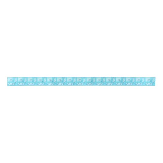 Aquamarinestarfish-Band Satinband (Vorderseite)