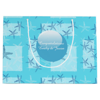 Aquamarinestarfish-Geschenk-Tasche Große Geschenktüte
