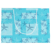 Aquamarinestarfish-Geschenk-Tasche Große Geschenktüte (Rückseite)