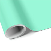 Aquamarinminze Geschenkpapier (Rolleneckpunkt)