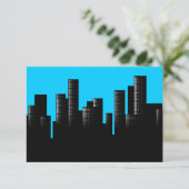 Aquamarinstadt Einladung (Stehend Vorderseite)