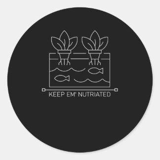 Aquaponics Garden Rearing Plants Runder Aufkleber