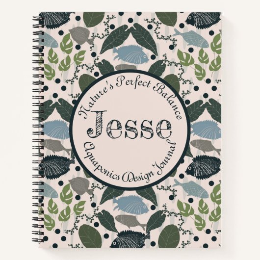 Aquaponics Journey | Maßgeschneiderte Gartenarbeit Notizblock (Vorderseite)