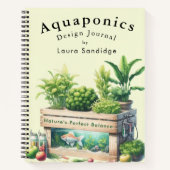 Aquapontic Design Journal Fish Tank Notebook Notizblock (Vorderseite)