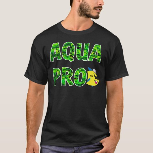AQUAPRO Staplungsblatt-Logo (dunkel) T-Shirt (Vorderseite)