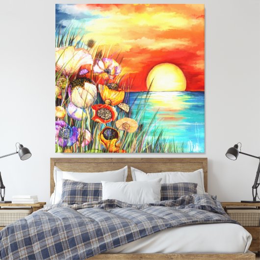Aquare Leinwanddruck (Insitu (Schlafzimmer))