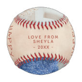 Aquarell 1. Vatertagskript 2 Fotos Baseball (Rückseite)