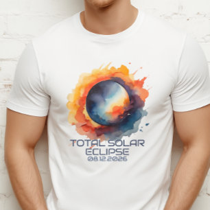 Aquarell 2026 Eclipse Erinnerungsstück T-Shirt