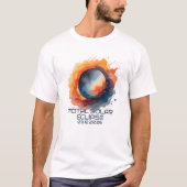 Aquarell 2026 Eclipse Erinnerungsstück T-Shirt (Vorderseite)