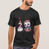 Aquarell 2ND 2 Panda T-Shirt (Vorderseite)