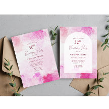 Aquarell 30. Geburtstag