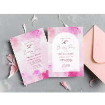 Aquarell 30. Geburtstag