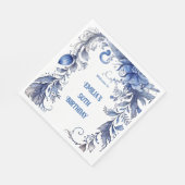 Aquarell 50. Geburtstag | Sommer Serviette (Ecke)