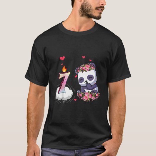 Aquarell 7. 7. Panda T-Shirt (Vorderseite)