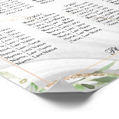 Aquarell 8 Tische Seekartenzeichen Poster (Ecke)