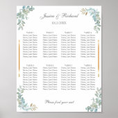 Aquarell 8 Tische Seekartenzeichen Poster (Vorne)