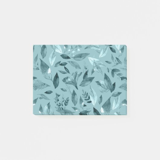 Aquarell abgefallene Blätter 2 Post-it Klebezettel (Vorderseite)