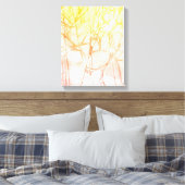 Aquarell abstrakt Hintergrund Leinwanddruck (Insitu (Schlafzimmer))