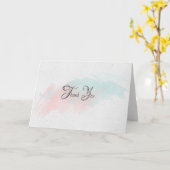 Aquarell abstrakt vielen Dank Karte (Gelbe Blume)