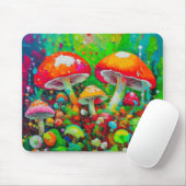 Aquarell-Abstrakte Pilze Mousepad (Mit Mouse)