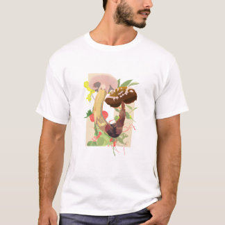 Aquarell-Abstrakte Pilze T-Shirt
