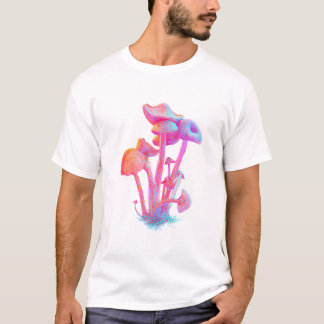 Aquarell Abstrakte Pilze T-Shirt