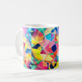Aquarell abstrakter Hintergrund mit Fanta Kaffeetasse (Vorderseite Links)