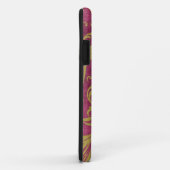 Aquarell Acanthus Verlasse Lila Magenta Gold Case-Mate iPhone Hülle (Hinten/Rechts)