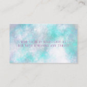 Aquarell Adorable Delphin & Floral Baby Registry Begleitkarte (Rückseite)