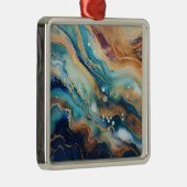 Aquarell Agate Weihnachtsschmuck (Rechts)