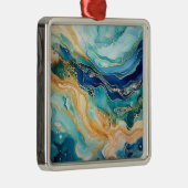 Aquarell Agate Weihnachtsschmuck (Rechts)