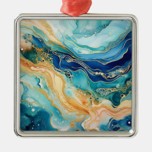 Aquarell Agate Weihnachtsschmuck