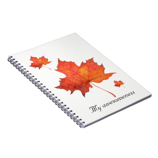 Aquarell-Ahornblatt Notizblock (Rechte Seite)